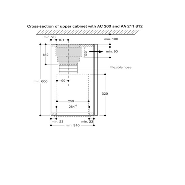Gaggenau AC200161 Canopy Hood-Daigram3.jpg