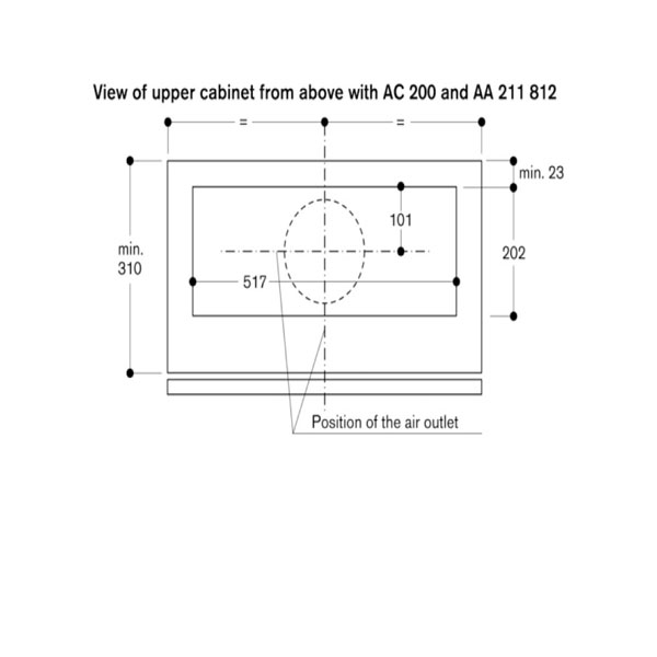 Gaggenau AC200191 Canopy Hood-diagram 3.jpg