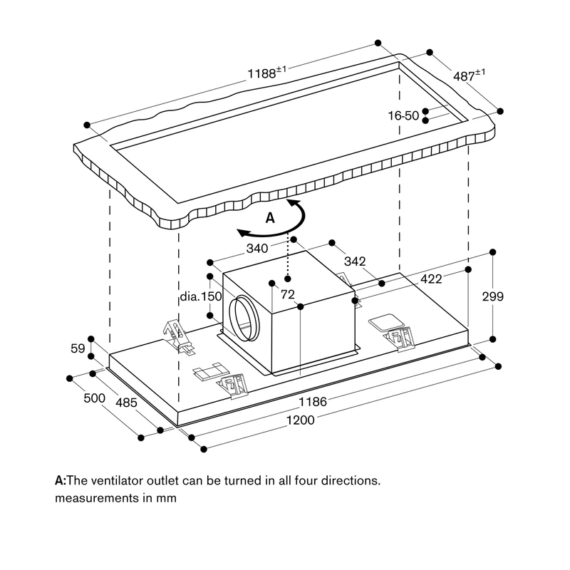 Gaggenau AC250121 200 Series Ceiling Hood