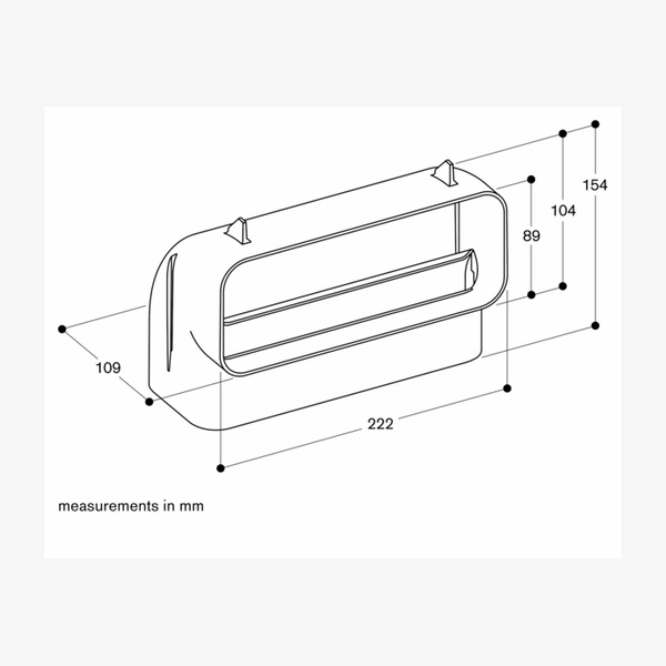 Gaggenau AD857033 Shortened Flat Bend