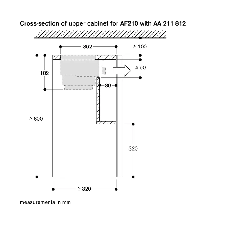 Gaggenau AF210162 Telescopic Hood