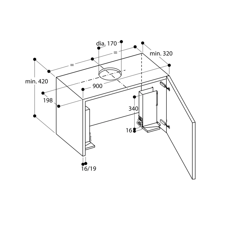 Gaggenau AF210192 Telescopic Hood