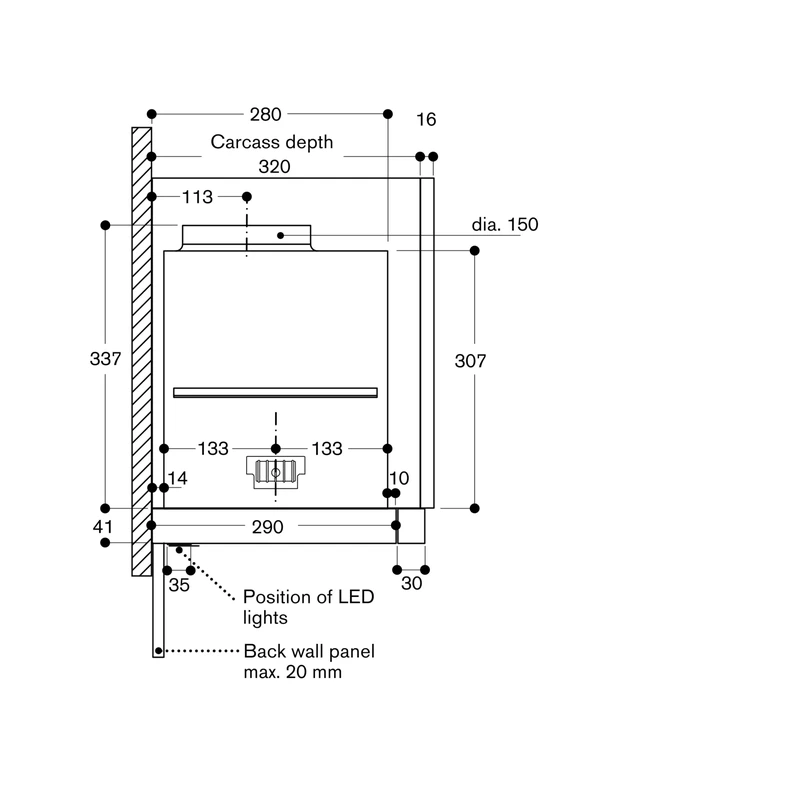 Gaggenau AF210192 Telescopic Hood