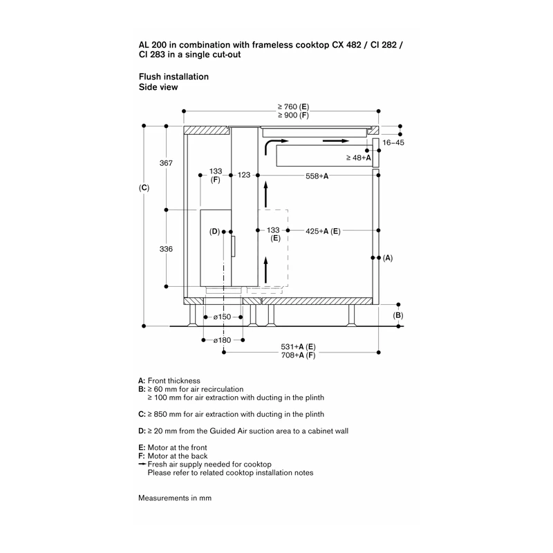 Gaggenau AL200180 200 Series Downdraft