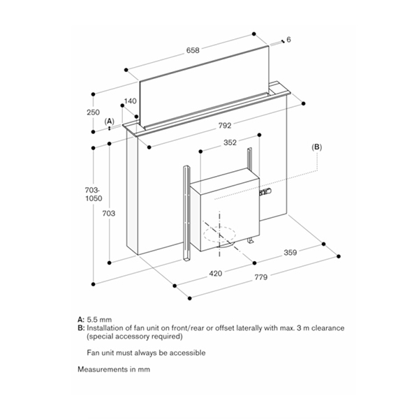 Gaggenau AL200180 Downdraft-Diagram 1.jpg