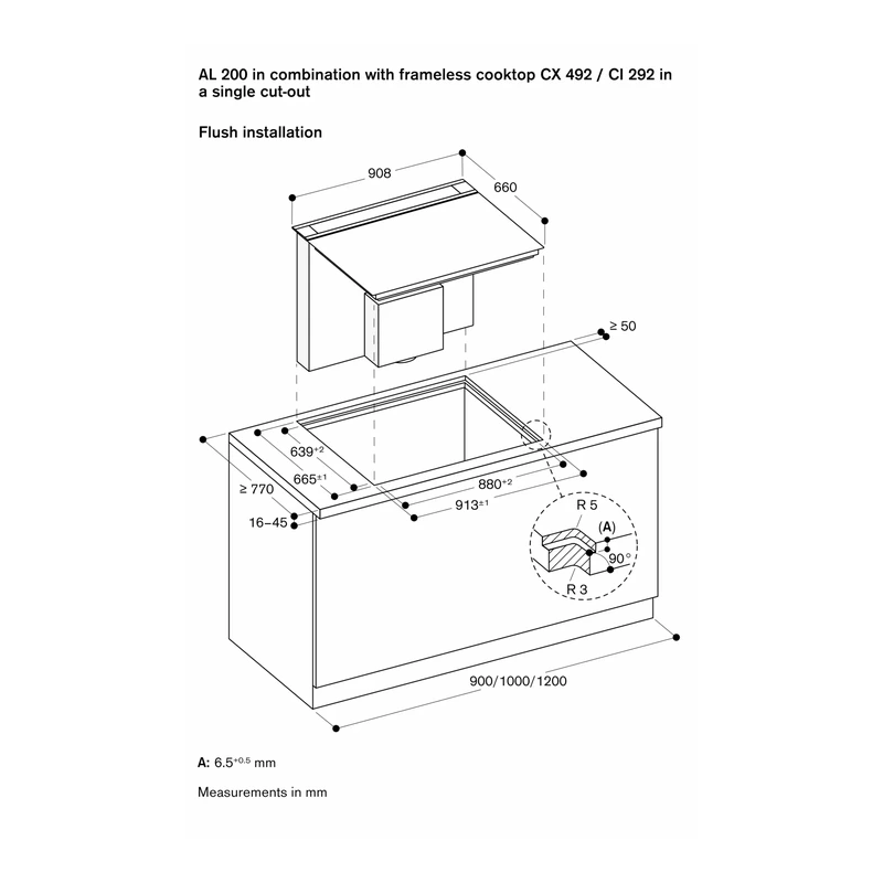 Gaggenau AL200190 200 Series Downdraft