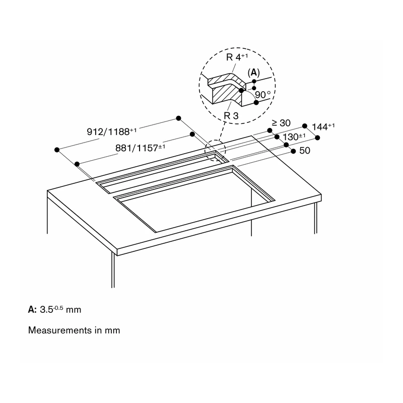 Gaggenau AL400122 400 Series Downdraft (Recirculation Only)
