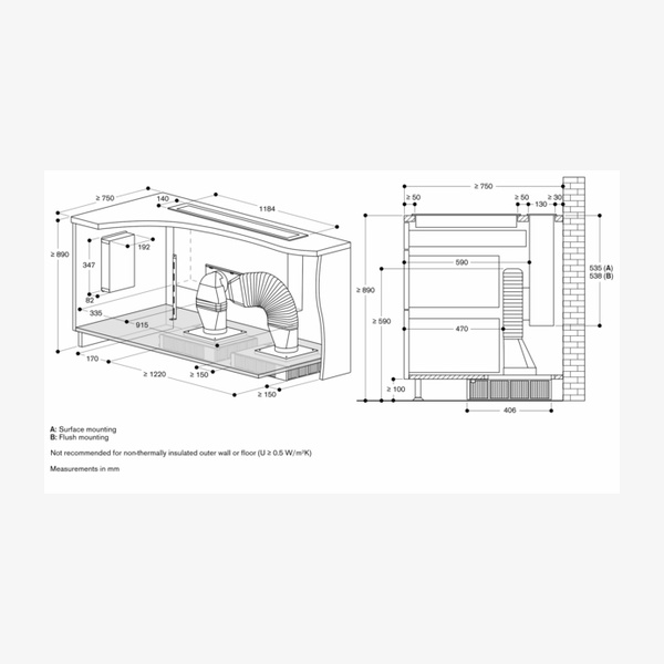 Gaggenau 400 Series Downdraft (Recirculation Only)