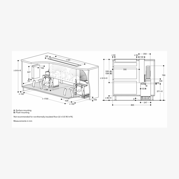 Gaggenau 400 Series Downdraft (Recirculation Only)