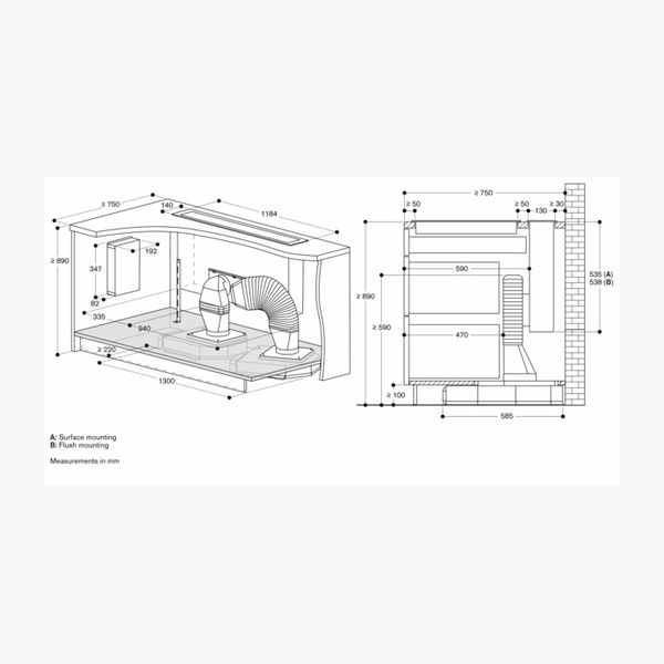 Gaggenau 400 Series Downdraft (Recirculation Only)