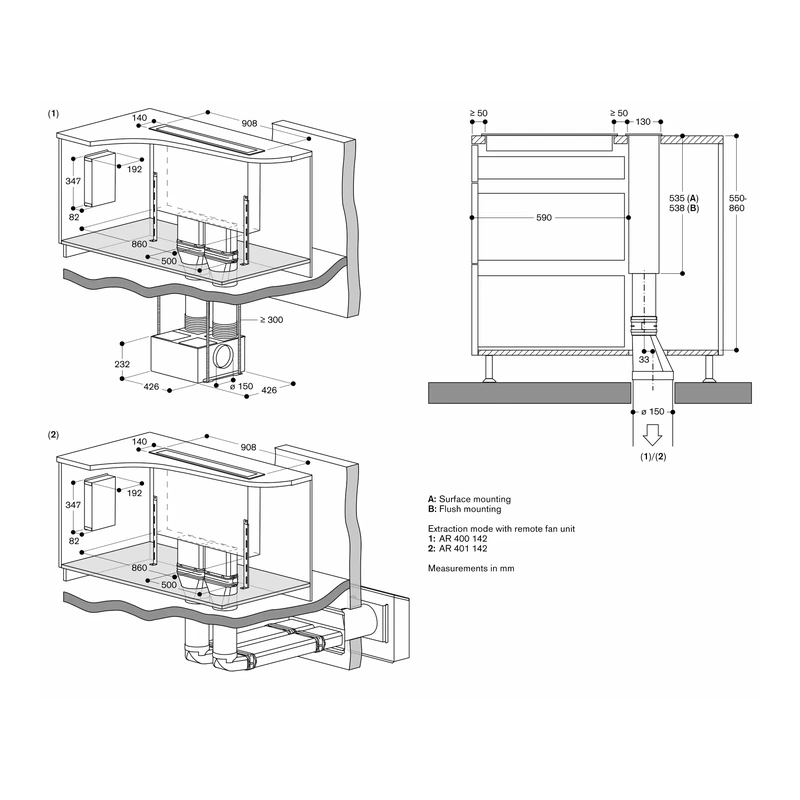 Gaggenau AL400192 400 Series Downdraft