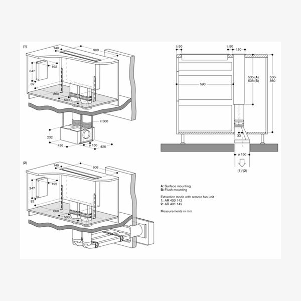 Gaggenau 400 Series Downdraft