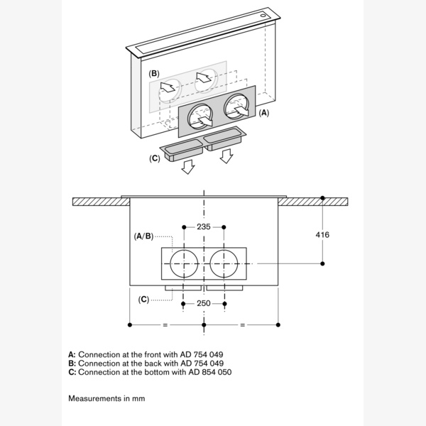 Gaggenau 400 Series Downdraft