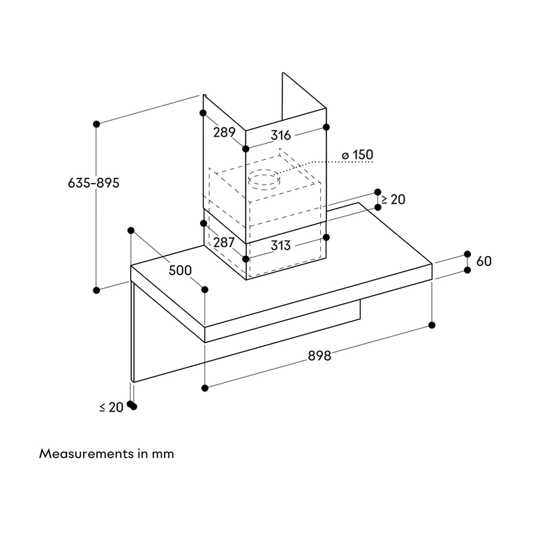 Gaggenau AW290110 200 Series Chimney Hood