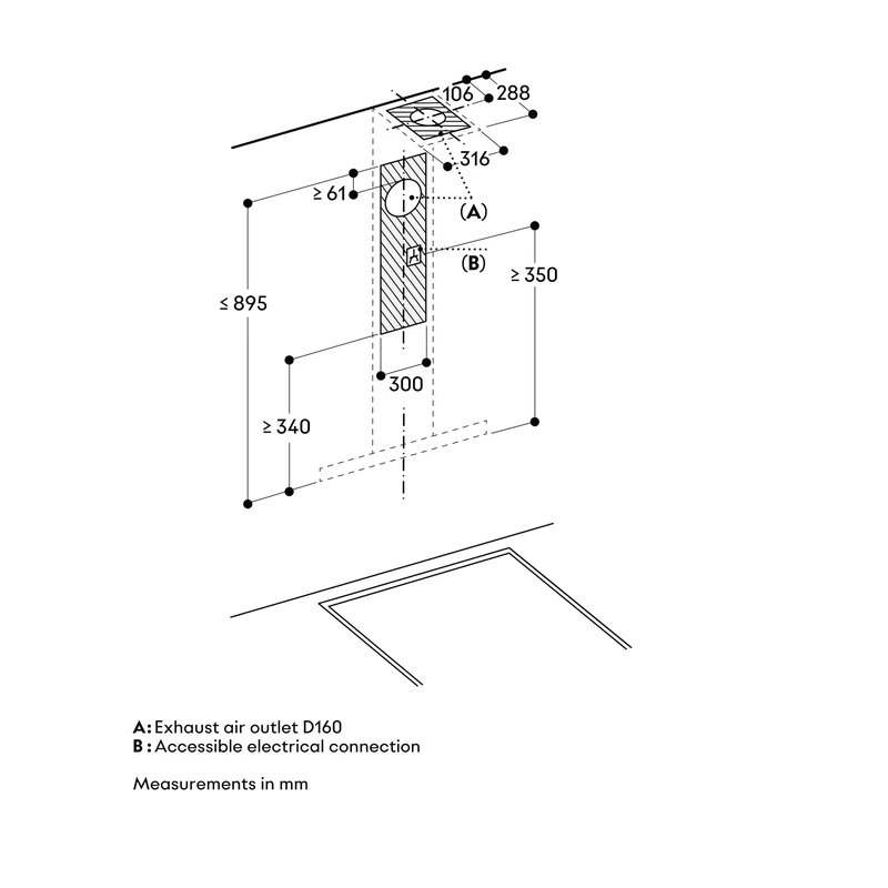 Gaggenau AW290110 200 Series Chimney Hood