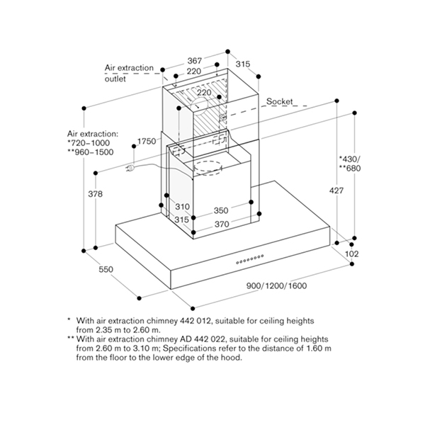 Gaggenau AW442120 Hood- Diagram 2.jpg