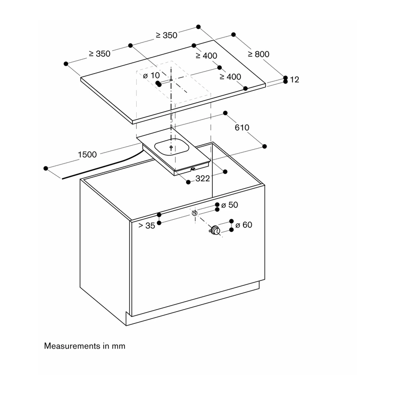 Gaggenau CU421100 Integrated Surface Induction Module