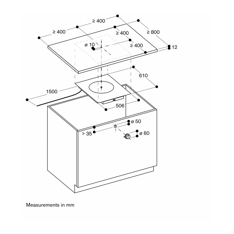 Gaggenau CU428100 Integrated Surface Induction Module