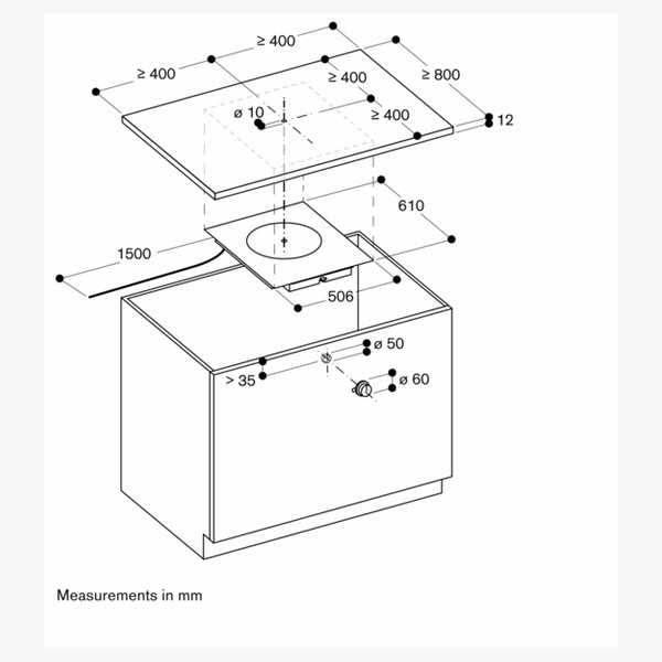 Gaggenau Integrated Surface Induction Module
