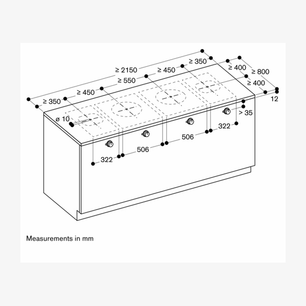Gaggenau Integrated Surface Induction Module