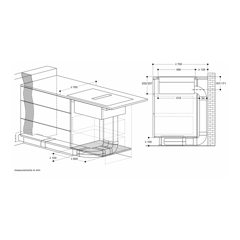 Gaggenau CV282101 200 Series Venting FlexInduction Hob