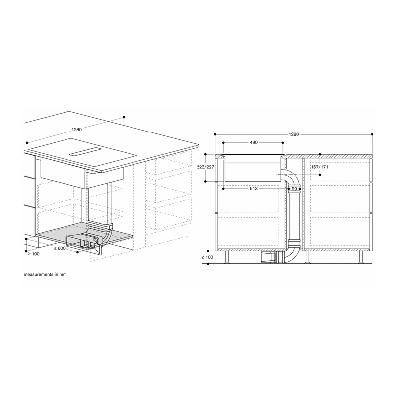Gaggenau CV282101M Venting FlexInduction Hob