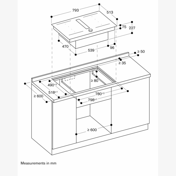 Gaggenau Venting FlexInduction Hob