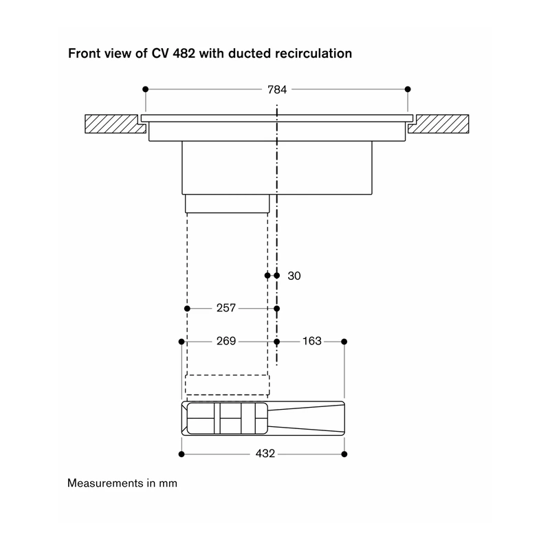 Gaggenau CV482105 400 Series Venting FlexInduction Hob