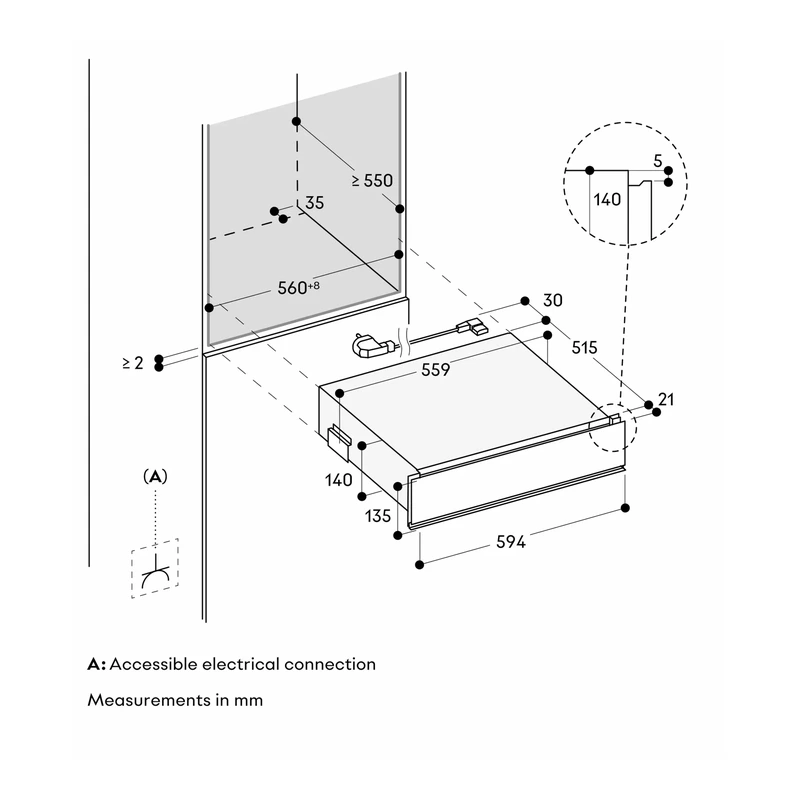 Gaggenau GV251130 Minimalist 200 Series Vacuum Drawer