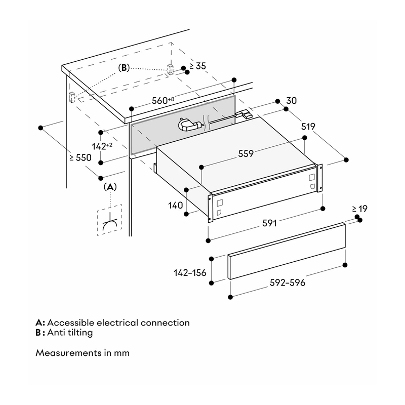 Gaggenau GW051190 Expressive Series Warming Drawer