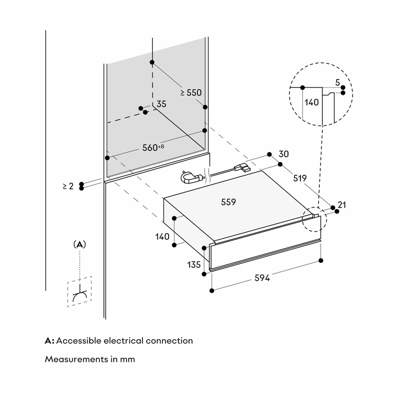 Gaggenau GW251130 Minimalist Series Warming Drawer