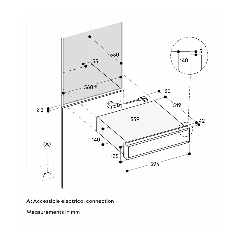 Gaggenau GW451120 Expressive Series Warming Drawer