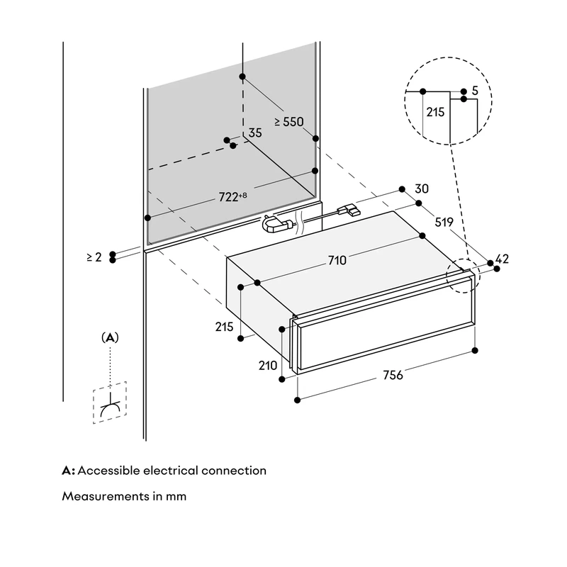 Gaggenau GW483120 Expressive Series Warming Drawer