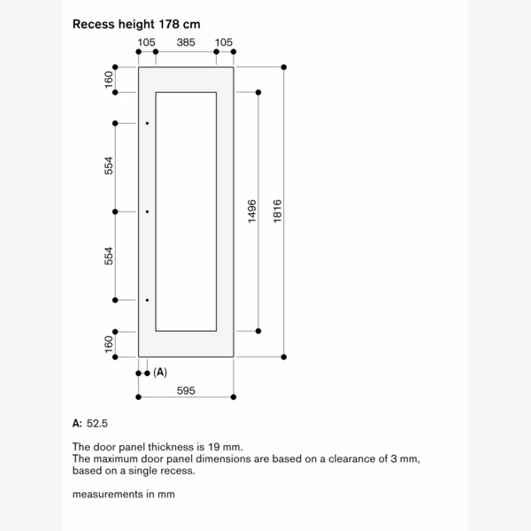 Gaggenau RA221311 Door Frame