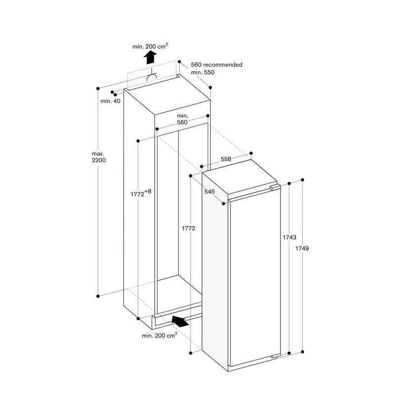 Gaggenau RF287370 Vario 200 Freezer