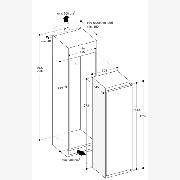 Gaggenau Vario 200 Fridge