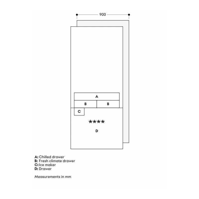Gaggenau RVB497190 Expressive 400 Series Fridge Freezer