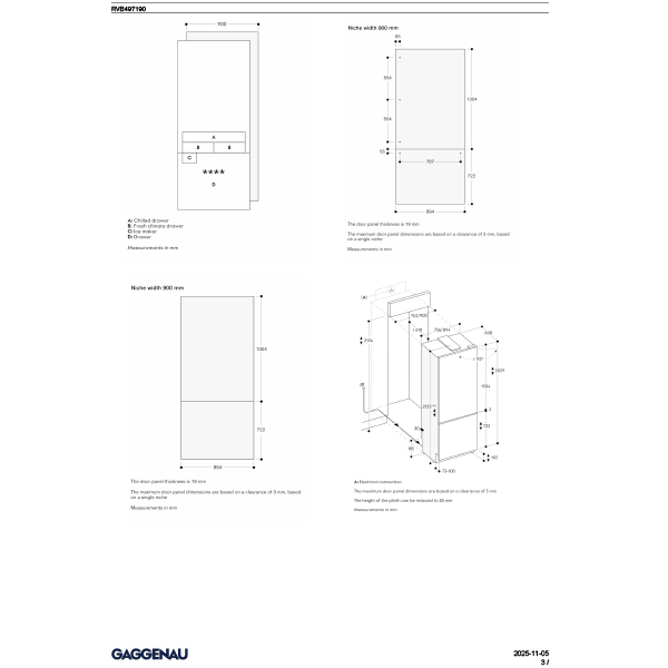 Gaggenau Expressive 400 Series Fridge Freezer