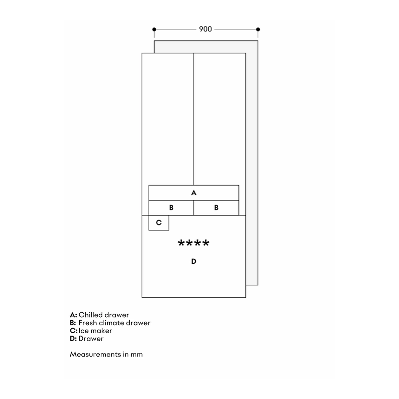 Gaggenau RVY497190 Vario 400 Fridge Freezer