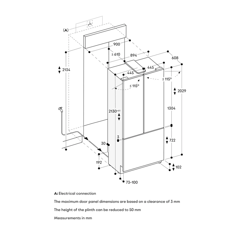Gaggenau RVY497190 Vario 400 Fridge Freezer