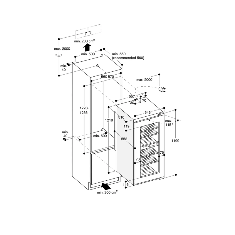 Gaggenau RW222263 200 Series Winecellar