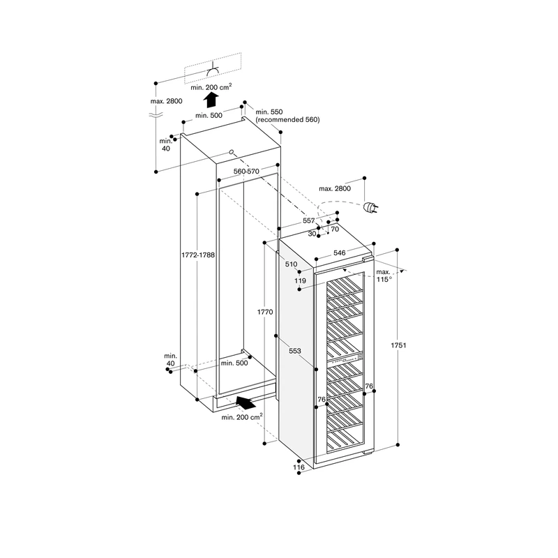 Gaggenau RW282263 200 Series Winecellar