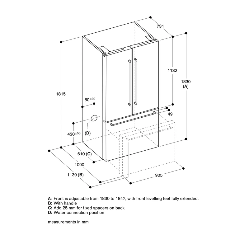 Gaggenau RY295350 Fridge Freezer