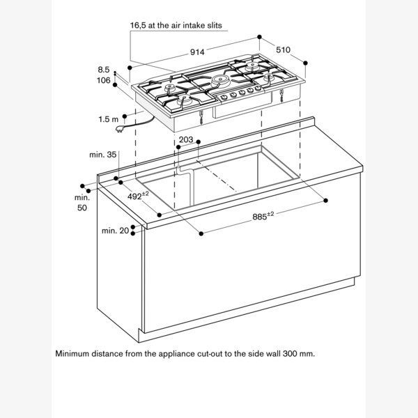 Gaggenau 200 Series Gas Hob - LPG