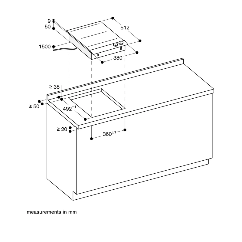 Gaggenau VI242120 200 Series Domino FlexInduction Hob