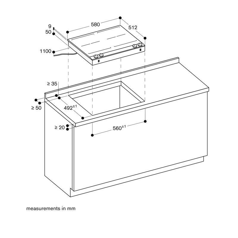 Gaggenau VI262120 200 Series FlexInduction Hob