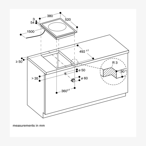 Gaggenau 400 Series Domino Induction Wok