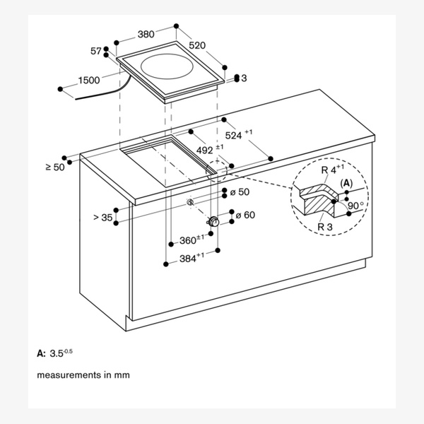 Gaggenau 400 Series Domino Induction Wok