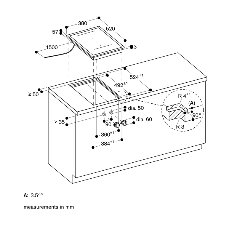 Gaggenau VI422115 400 Series Domino Flex Induction Hob