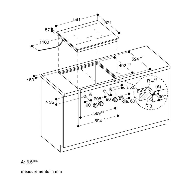 Gaggenau VI462105 400 Series Flex Induction Hob